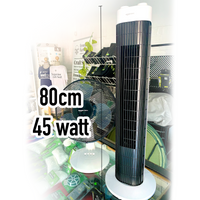 Oscillating 45watt Tower Fan 3-Speed with Timer